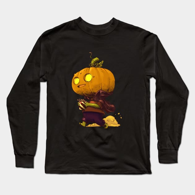 Jack o lantern Trick or treat halloween Long Sleeve T-Shirt by Carlos CD